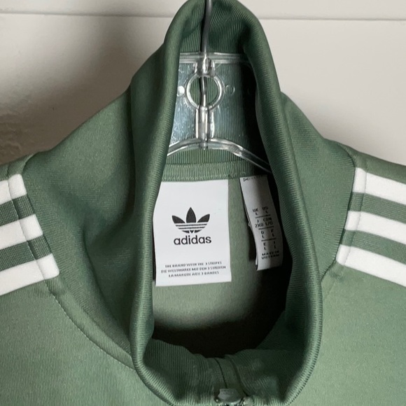 Adidas Originals Beckenbauer Track Top Jacket Trace Green White Size M DH5820 - Picture 2 of 11